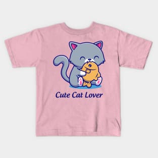 cute cat lover Kids T-Shirt